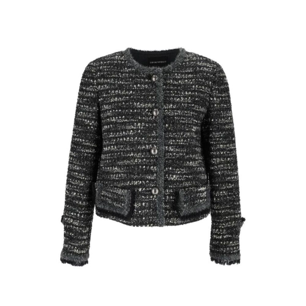 Emporio Armani Women Tweed Blazer Jacket